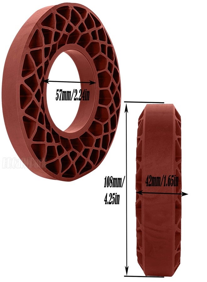 إطارات سيليكون مقاومة للماء مقاس 1.9 بوصة لسيارات التحكم عن بعد الزاحفة بمقياس 1/10، SCX10 TRX4 Capra RXB10 TF2 Gen7 Gen8، BRCatWPark RC، حشوة داخلية مقاومة للماء، بني - Image 3